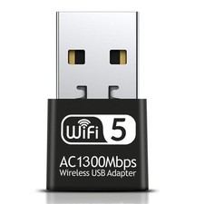 Wodgreat 1300Mbps USB WiFi Adapter for PC-Tiny Size Wireless Network Adapter ...