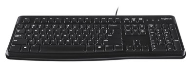 Logitech Tastatur USB K120 Kabel QWERTY ENG US Layout Computer Keyboard PC Win