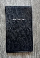 Vintage Tiffany & Co Black Leather Address Book-New in Box