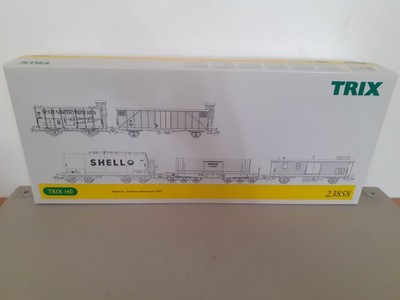 Trix 23858 DB Ep.III Wagenset Schwerer Güterzug um 1950 (5) H0/DC-OVP,C8-wie neu