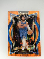 2024-25 Select Jalen Brunson Concourse Level #42 Orange Shock SP Color Match