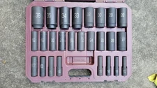 MATCO SCDPM266V 26 PIECE 1/2" DRIVE METRIC 6 POINT ADV DEEP IMPACT SOCKET SET 