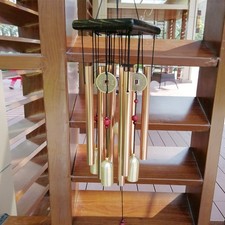 Grand carillon à vent cloches tubes en métal extérieur cour jardin patio art