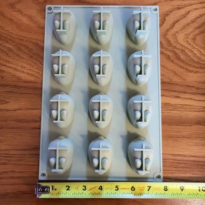 Silicone Bunny Rabbit Candy Cake Pop Mold 12 Cavities, 1.5'' - 2PACK