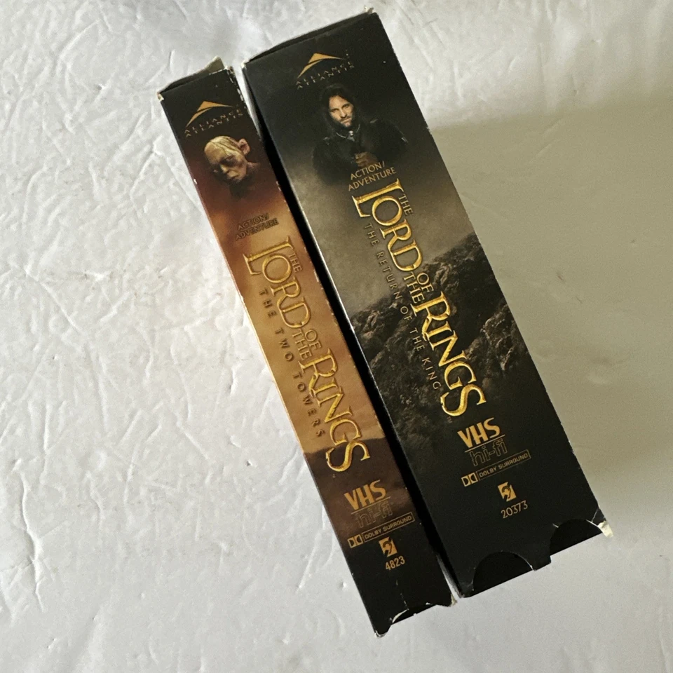 LORD OF THE RINGS: The Return Of The King 2004 VHS Video 2-Tape Set + Two Towers - Image 3 of 4
