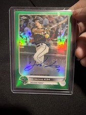 2022 Topps Chrome Green28 /99 Auto Ha-Seong Kim #CVA-HK Auto San Diego Padres