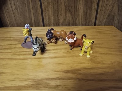 The Lion King Hasbro Figure Lot Scar, Banzai, Simba, Rafiki, Pumbaa Rare Vintage