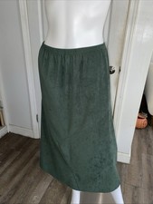 Vintage Ladies MIDI Length Faux Suede Skirt Size 8
