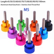Knurled Thumb Screws M5 x45-100mm Shoulder Bolt Hand Grip Knob For Camera Tripod