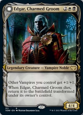 SHOWCASE Edgar, Charmed Groom / Markov's Coffin ~ Crimson Vow [ NM ] [ MTG ]