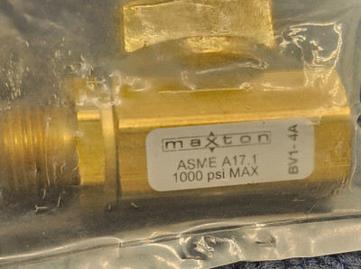 Maxton BV1-4A: 1/4'' NPT Hydraulic Shut Off Ball Valve, 1000 Max PSI