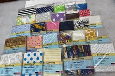 Lot of 45 Baby Bassinet Sheets 15x33 Made in USA Assorted Colors Fabrics