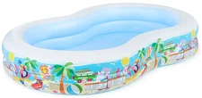 Intex 8.5ftx5.25ftx18in Inflatable Kiddie Pool with Drain Plug for Easy CleanUp