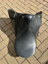 Synthetic Black All Purpose Horse Saddle, English Riding Saddle