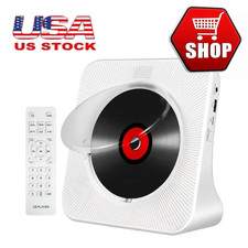Portable Bluetooth CD Player with Speakers for Desktop,FM Radio CD Music Player 