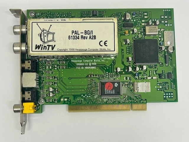 Hauppauge WinTV PAL-BG/I 61334 Rev A2B 610000-03 PCI TV Tuner Card - Image 4 of 4
