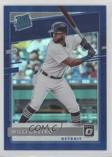 2020 Donruss Optic Rated Rookies FOTL Blue Pandora Prizm /99 Willi Castro sq1