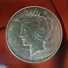 1922 Peace Dollar 90% Silver, w/Historical Facts Coin Folder-The Burnett Company