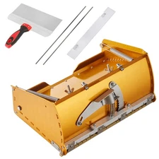 Uimoso Drywall Flat Box Finishing Mud Box 10'' Flat Trim Box 2 Bonus Blades