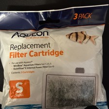 Aqueon Small 3 Pack Replacement Filter Cartridges with Activated Carbon