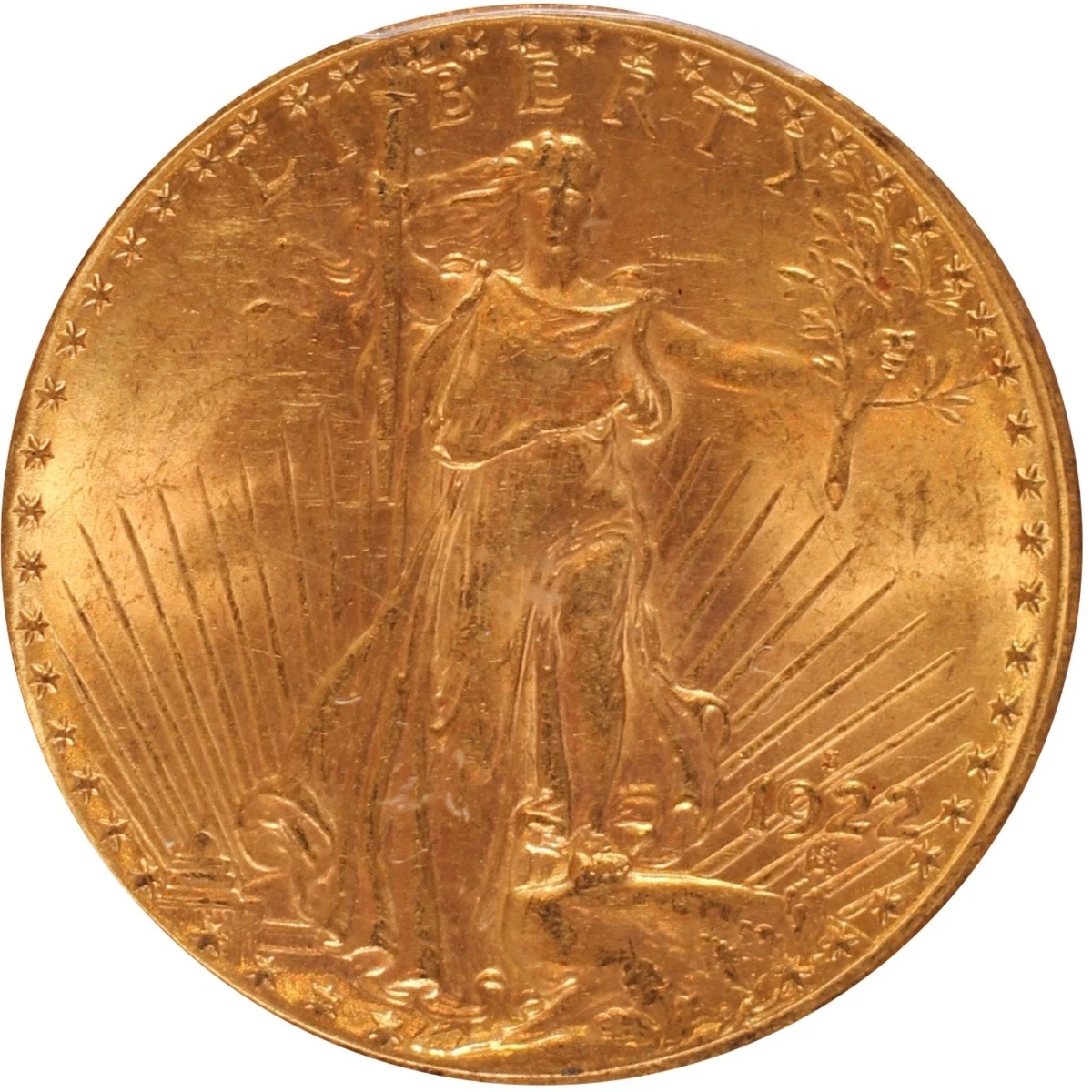 1922-S $20 Saint Gaudens PCGS MS64