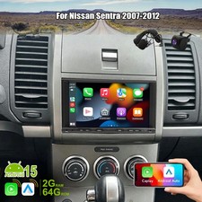 For Nissan Sentra 2007-2012 Car Radio Stereo Carplay Android 15 Gps Navi Wifi Us For Nissan Sentra 2007-2012 Car Radio Stereo Carplay Android 15 Gps Navi Wifi Us