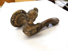 Historische Türdrücker Hamburg Messing Unikat rechtszeigend Antik Haustür groß