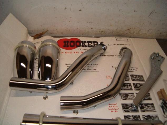 ハーレー　HOOKER マフラー VRSCD1130 サイレンサーマフラー 65428-06/65429-06 ハーレー