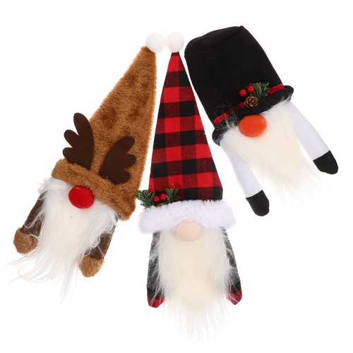 3 Pcs Elchweinflaschendekoration Ältere Weihnachtliche Flaschenabdeckungen - Bild 11 von 12