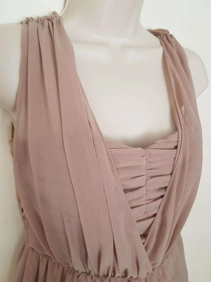 Mauve top taupe dress