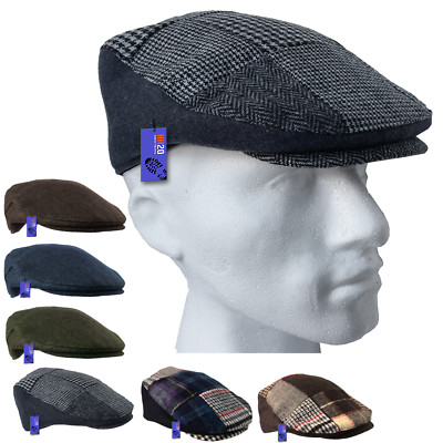 patchwork flat cap