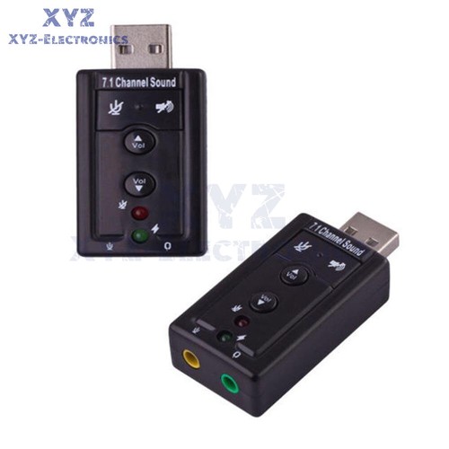 Mini USB 2.0 7.1 Channel Audio Sound Card Sound Adapter For PC Laptop - 第 3/8 張圖片