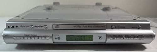Sony / ICF-CDK50 / Under Cabinet Kitchen Radio AM/FM / CD Player / No Remote