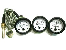 Replacement Temperature, Oil Pressure, Amp Gauge Set Will Fit John Deere A B H D