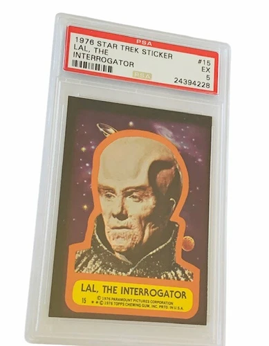 Star Trek Trading Card Sticker 1976 Topps PSA 5 Lal The Interrogator #15 alien 
