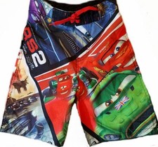 Disney Pixar Cars 2 SWIM TRUNKS New Childs 4-5 XS BOY SHORTS Lighting McQueen