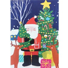 Paper Cut Art Santa, Reindeer & Christmas Laser Cut Greeting Card