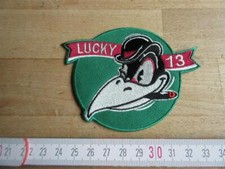 Rabe Kr&auml;he Crow Raven Lucky 13 Flight Jacket Lederjacke Fliegerjacke Patch WK2 1
