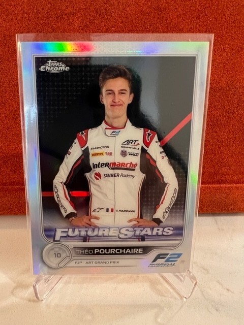 2022 Topps Chrome Formula 1 F1 Theo Pourchaire #86 Future Stars Refractor