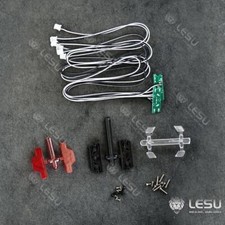 Plastic Taillights Rear Lamps for LESU Hydraulic 1/14 Trailer Tamiyas RC Trucks