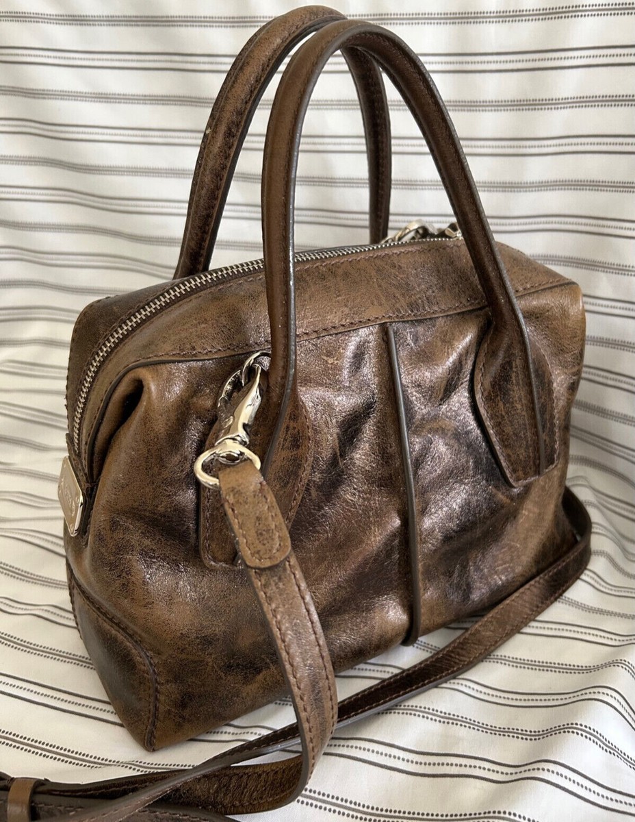 Tods D Styling Bauletto Small Leather Tote Shoulder Hand Bag