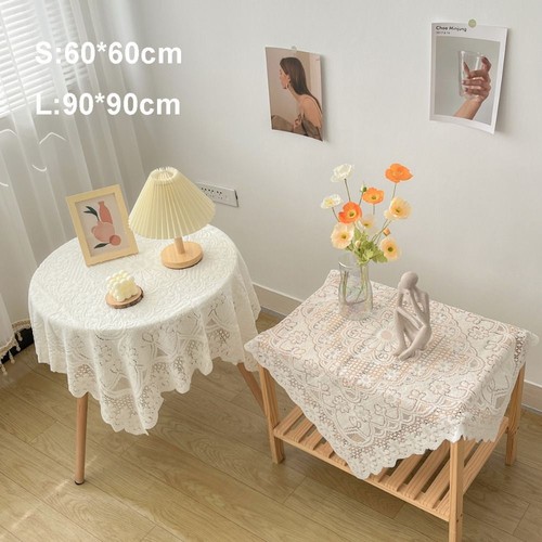 Solid Color Tablecloth Square Tea Table Cloth Dinning Tables Cover Home Decor - Picture 2 of 11