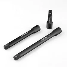 3/8" Drive Impact Extension Bar Set 3PCS 3” 5” and 10” Length Socket Extensions