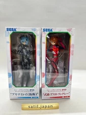 Sega SPM Neon Genesis Evangelion Super Premium Figure Asuka Rei Ayanami 2 set