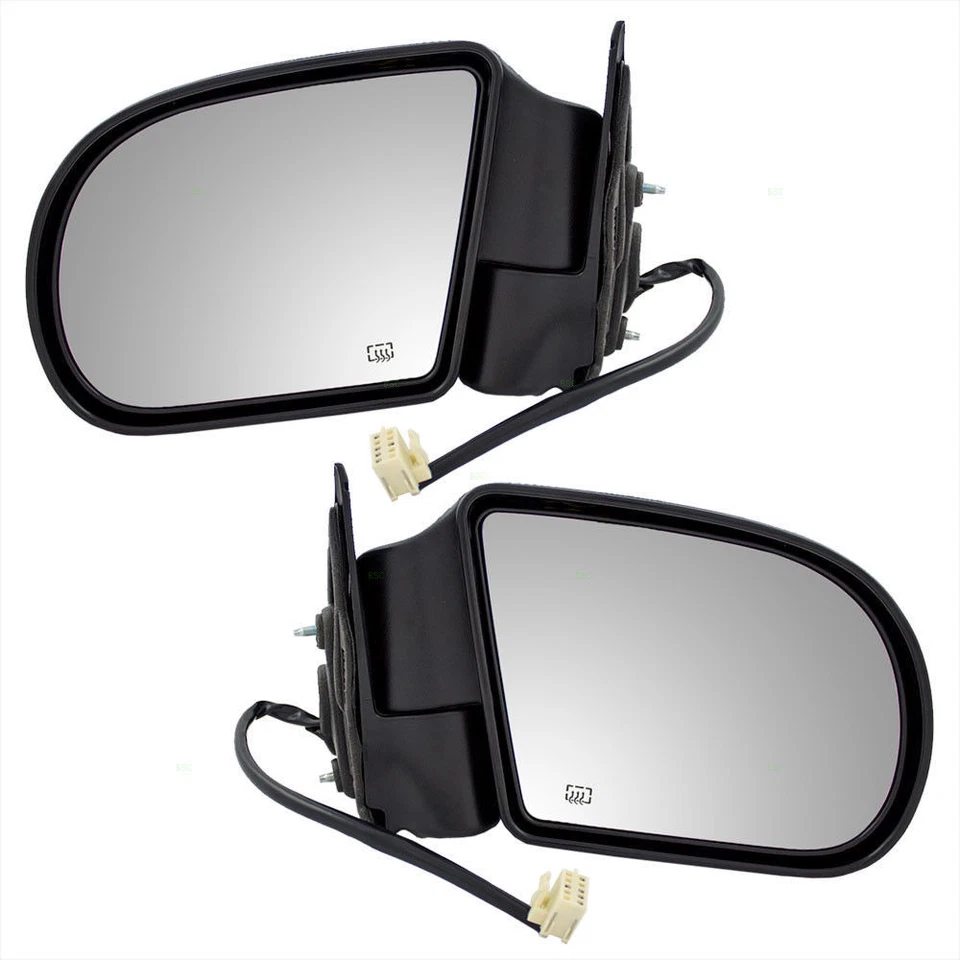 Driver & Passenger Side Heated Power Mirror Set For 1999-2004 S10 Blazer Sonoma - Image 3 of 4
