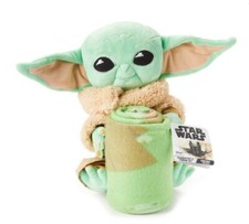 The Mandalorian Child Character Pillow and Fleece Throw Blanket Set 40"X 50"