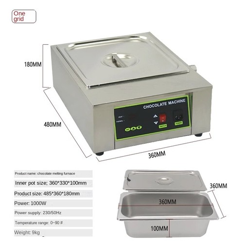 Double Commercial Chocolate Melter Machine Melting Oven PotMelting Machine - 第 7/9 張圖片