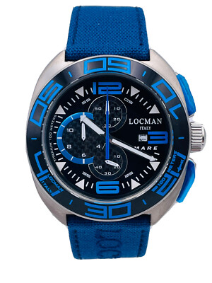 Locman Mare Titanium Watch 47Mm 138Akbl/690 Chrono Wr100M Discounted New