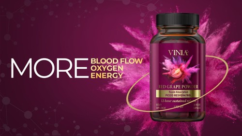 Polvo de uva roja Vinia absorción rápida Piceid resveratrol 30 cápsulas vegetales - Imagen 15 de 23
