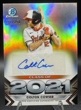 2021 Bowman Draft Class Of 2021 Rookie Orioles  #C21-CC Colton Cowser /250 AUTO